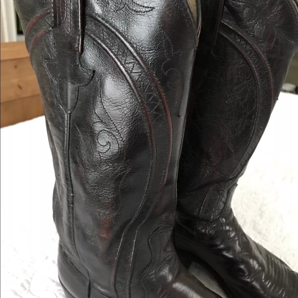 Dan Post Distressed Leather Cowboy boots size 10 - Picture 8 of 8